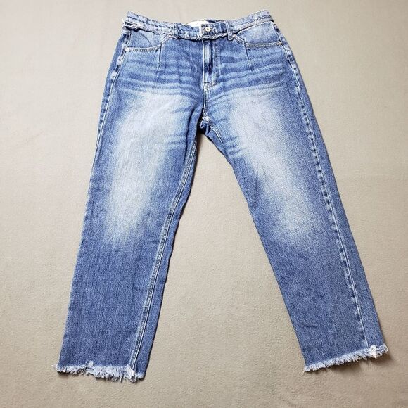 KanCan  Angelina High Rise Slim Straight Cropped Jeans Size 11 / 29 - Picture 1 of 14